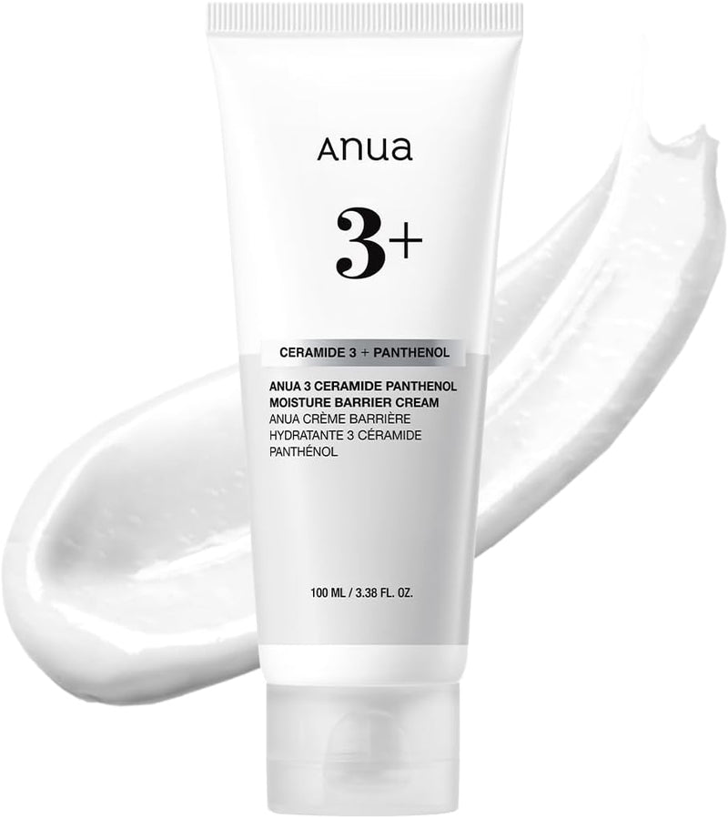 3 Ceramide Panthenol Moisture Barrier Cream, Hydrating Face Moisturizer for Normal Skin, Panthenol, Ceramide, Centella for Skin Barrier Non Comedogenic, Korean Skincare (100ml/ 3.38 fl. oz.)