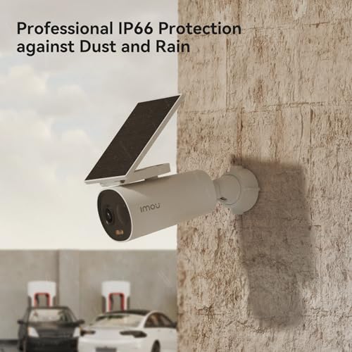Imou 2K Outdoor Camera, Wireless Outdoor Camera, Security Camera for Home, Solar Security Camera, Outdoor Surveillance Cameras, Waterproof Dome Surveillance Cameras Cell AIO 3MP, Works with Alexa