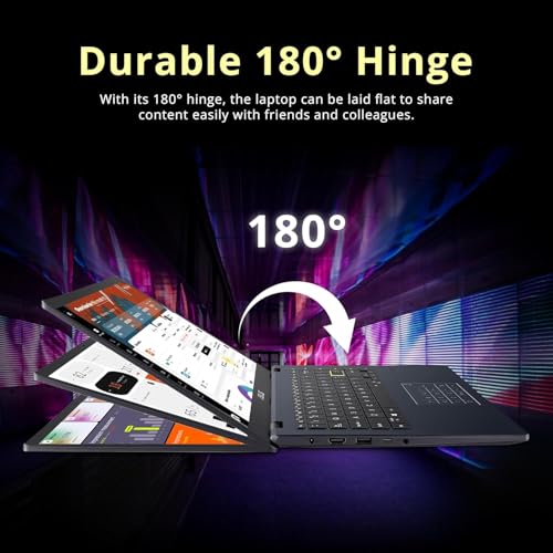 ASUS 14" Laptop for Business and Students, 14" FHD Display, Intel Celeron N4500, 1 Year Microsoft 365, 4GB Memory, 64GB eMMC, NumberPad, Webcam, HDMI, WiFi, Windows