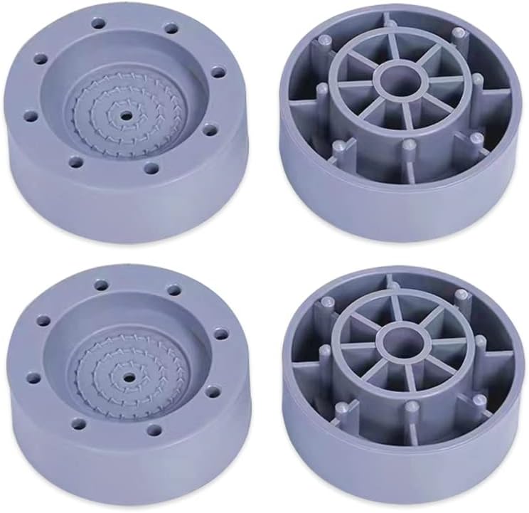 Zucng Washing Machine Foot Pads 4Pcs, Anti-vibration Pad Universal Foot Pad Base, Noise Cancelling Support for Washing Machine Refrigerator Dishwasher Dryer