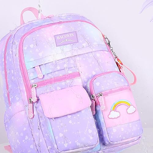 Youngsing Girls Backpack,Backpacks for Girls,Kids Backpack with Elementary School Bag