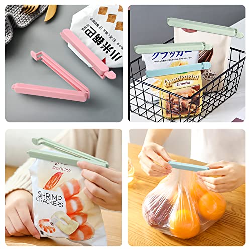20 Pcs Food Clips, Plastic Food Bag Sealing Clips Anti-Oxidation Food Clips Bag Clips for Food Storage, Kitchen, Travel, Camping (6.1 inch and 4.7 inch)