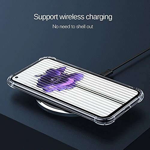 Zubitech Case for Nothing Phone 1 Case Cover Transparent Anti Scratch Case Shock Absorbent Bumper Protective Transparent Back Cover with Camera Protection for Nothing Phone 1 Clear
