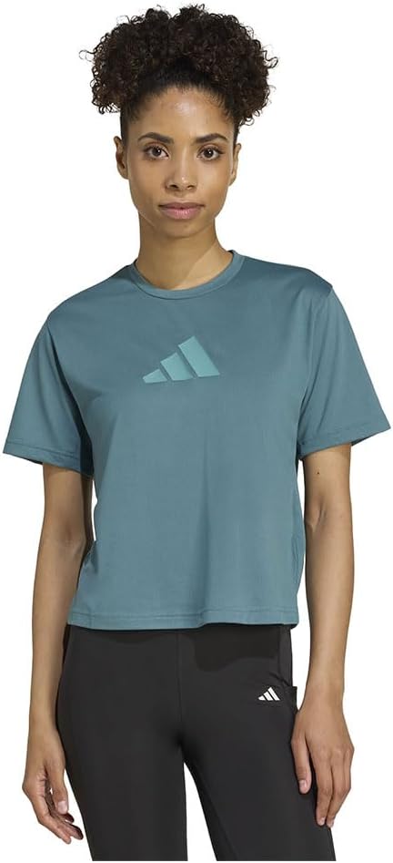 Women Train Essentials Big Logo Performance Training T-Shirt - Green