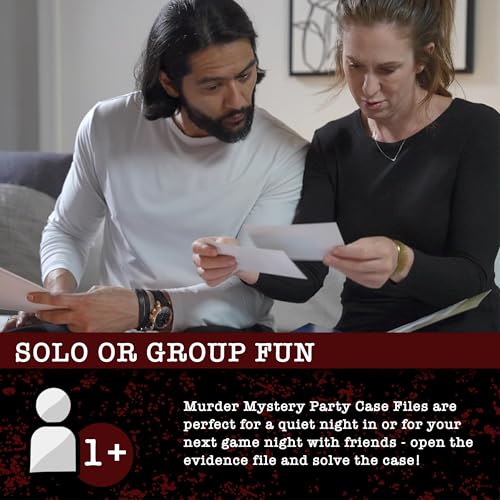 Murder Mystery Party Case Files: Underwood Cellars Unsolved Mystery Detective Case File Game Play Alone, W/ Friends, Family Or For Couples Date Night Ages 14+ From University Games , Brown