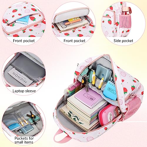 Mygreen School Backpack, Kid Backpacks for Boys and Girls with Chest Strap First Day Gift in Elementary School