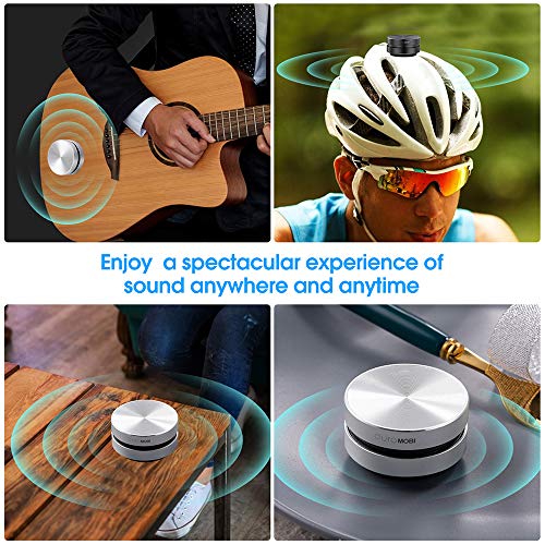 Eacam 1 Pack Wirelessly BT Speaker Bone Conduction Speakers Mini Portable Loud Stereo Sound Built-in Mic Sound Box