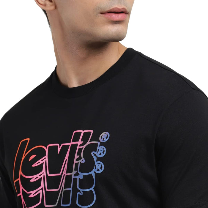Levi's Men's Regular T-Shirt (16960-0786_Black Beauty L)
