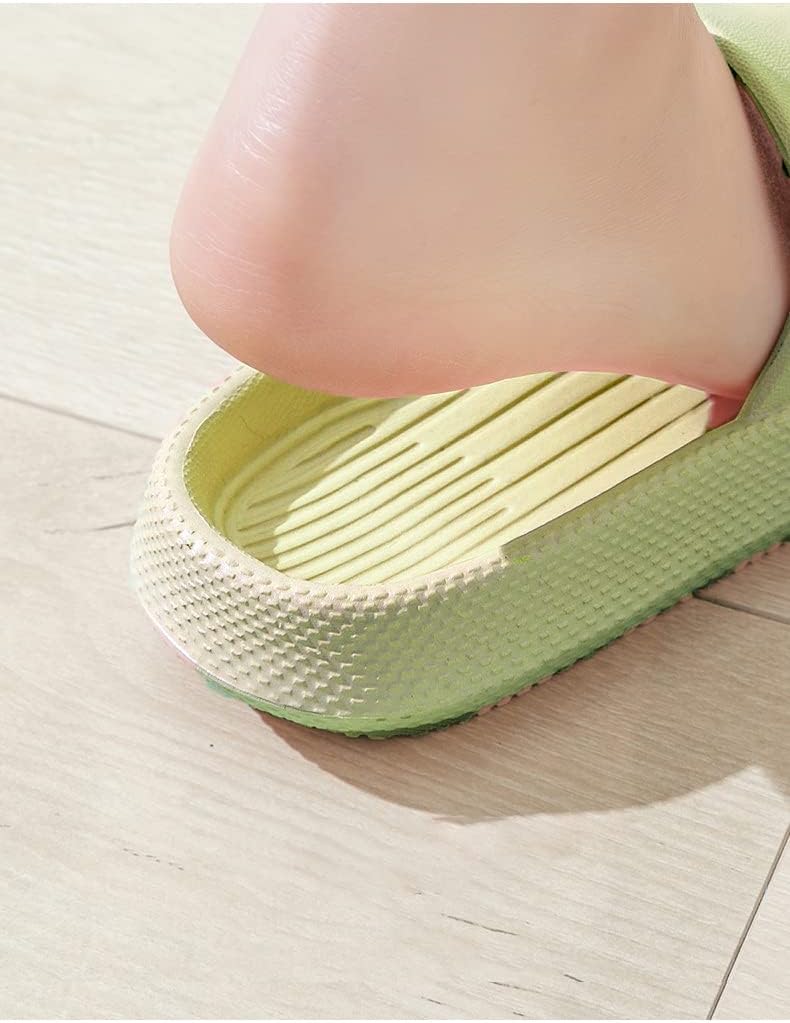 AioTio Women's Slippers Non-slip Household, Home Slippers for Men,Bath Couple Thick Sole Slippers, Summer Simple Style