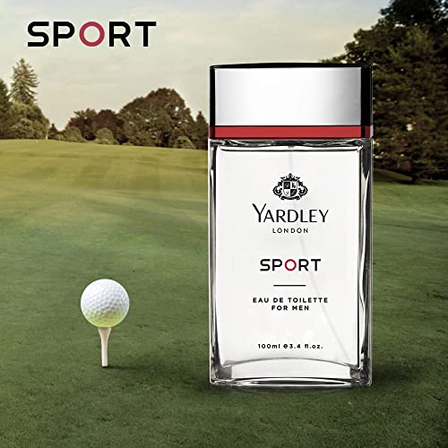 Yardley London Sport Eau De Toilette - 100ml Luxurious Unique Scent For Gents Marine, Musk & Amber