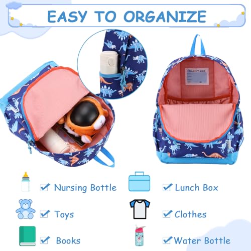 VASCHY Backpacks Kids,Toddler School Bag Lightweight Water Resistant Preschool for Children Boys and Girls with Chest Strap
