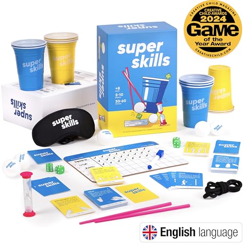 The World Game Super Skills - Action for Competitive People - Beat Your Friends at 120 Challenges - Fun Group Activity for Family Night or Party with Kids, Teen
