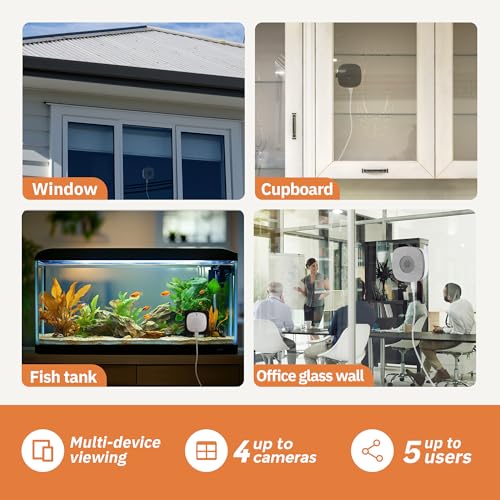 3MP 2K Window Camera, 2.4GHz 5GHz WiFi Cameras for Home Security with ChroMax Al Color Night Vision, Person and Motion Detection, 24/7 Recording, Easy Installation and