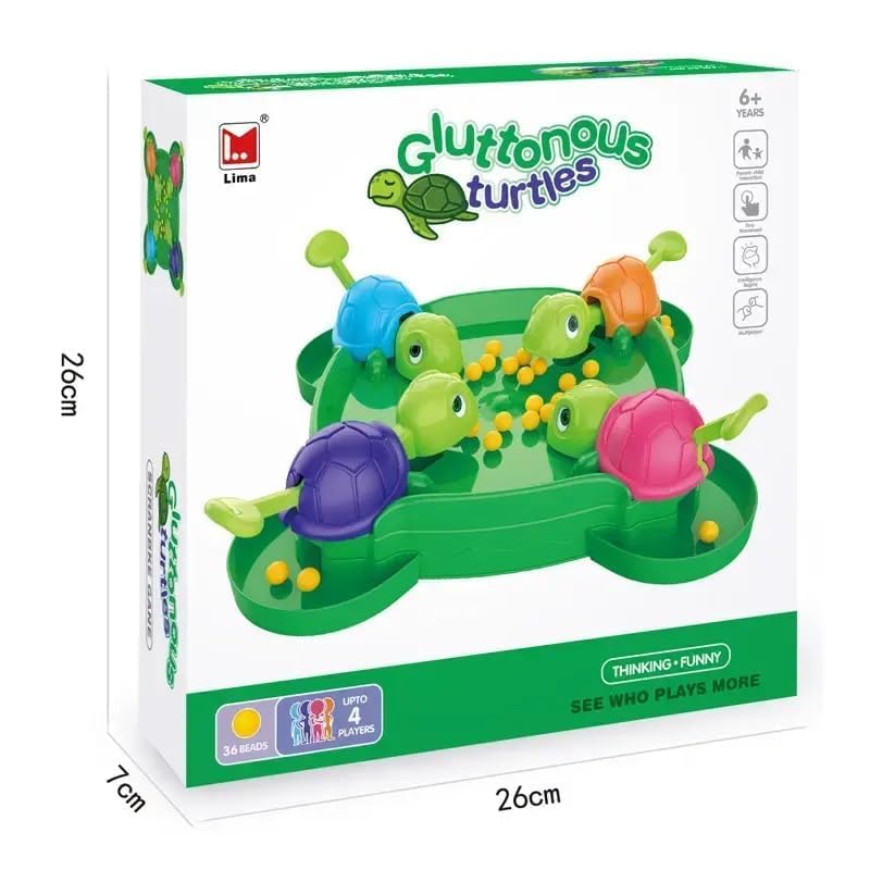 SAMARRA Hungry Turtle Beans Table Bean Pre-School Game Early Educational Toys for 2 to 4 Players
