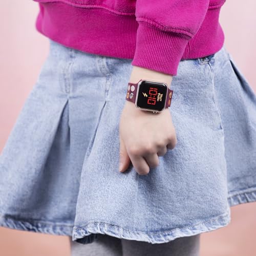 ACCUTIME Disney Harry Potter Kids LED Digital Watch with Printed Character Silicone Strap,HP4155