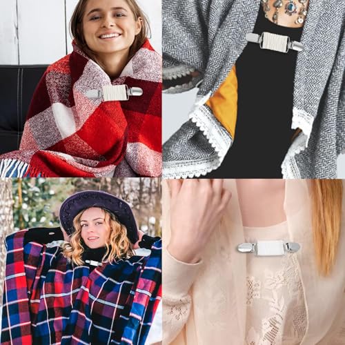 3PCS Fashion Dress Shirt Cinch Clips, Retro Cardigan & Sweater Waist Cincher, Travel-friendly Decorative Brooch Clip Buckle for Women and Girls, Easy-to-use Clothes Tightening Accessory