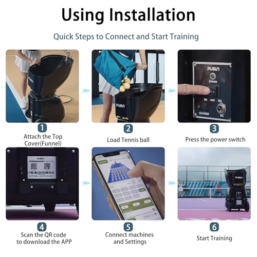 PT-9001Pro Pro Padel Ball Machine - Smart App Control Automatic Ball Launcher | Perfect for Solo Training & Club Coaching | Ultimate Padel Equipment