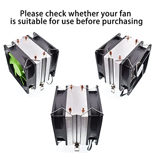 DGHAOP 4pcs Computer Mainboard CPU Radiator Fan Fixing Clip Computer Cooling Accessories, 9CM Wire Buckle Lower Hook Type