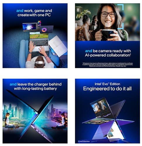 Acer Swift Go 16" Touch AI Ready 16:10 2024 Laptop, Intel EVO Core Ultra 9-185H(Beats i9-12900HK), Intel ARC Graphics, Thunderbolt 4, QHD Webcam, Wi-Fi 7, win11, w/HDMI (32GB RAM | 1TB SSD)
