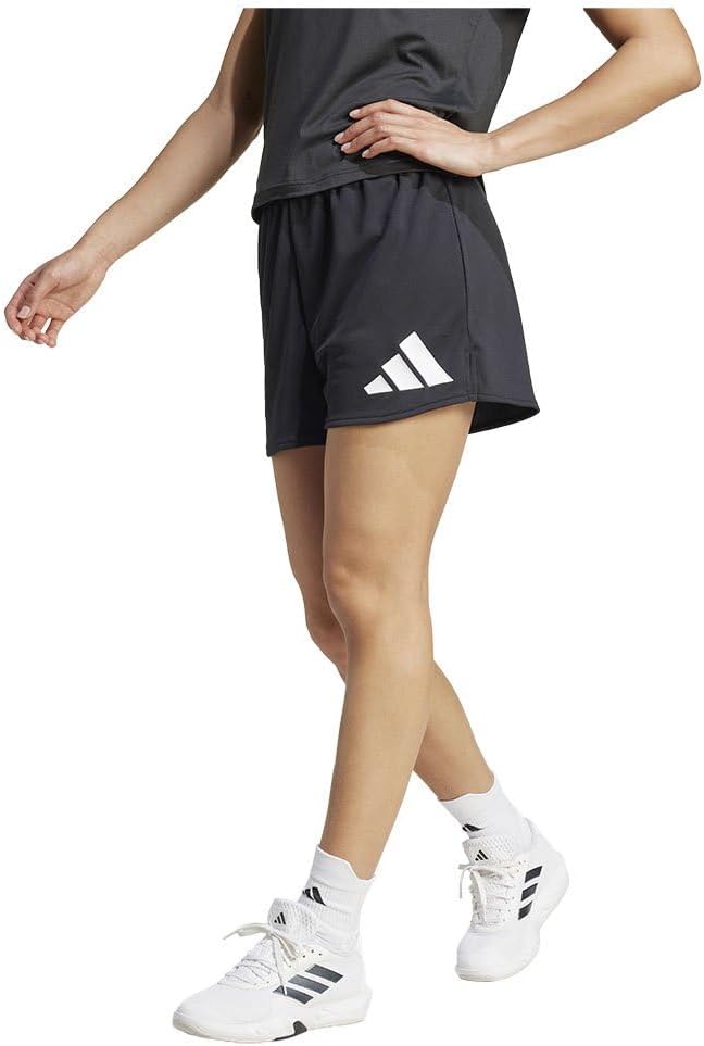 Women's Adidas Workout Essentials Big Performance Logo Training Shorts Sports lifestyle (pack of 1) - BLACK