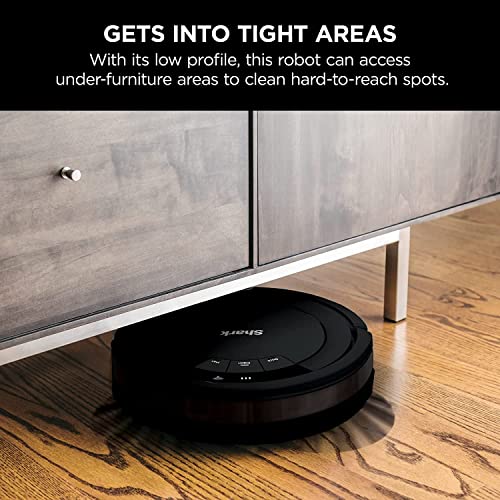 Shark ION Robot Vacuum, Wi-Fi Connected, Works with Google Assistant, Multi-Surface Cleaning, Carpets, Hard Floors, Black (RV754)