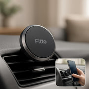 Fitto Magnetic Mobile Holder for Car, Black - Universal Phone Mount