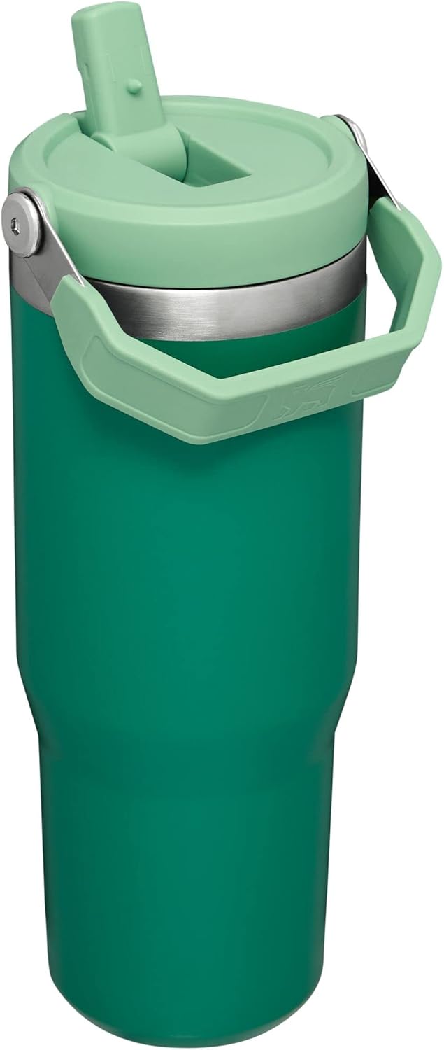 Stanley IceFlow Stainless Steel Tumbler with Straw - Vacuum Insulated Water Bottle for Home, Office or Car - Reusable Cup with Straw Leakproof Flip - Cold for 12 Hours or Iced for 2 Days