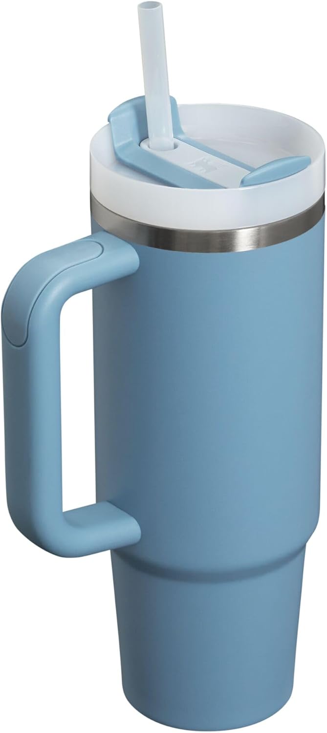 Stanley Quencher H2.0 Tumbler with Handle & Straw 40 oz | Twist On 3-Way Lid | Cupholder Compatible for Travel | Insulated Stainless Steel Cup | BPA-Free | Seafoam