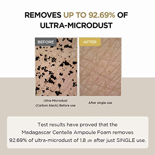 SKIN1004 Madagascar Centella Ampoule Foam, 125mL | Mild and Soothing Face Cleanser with Centella Asiatica Extract | Hydrates and Nourishes Skin | Deep Cleansing Foam