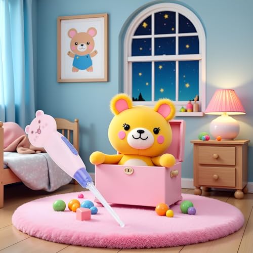 WsjiaboFux Pink Cat Cartoon Baby Ear Cleaner LED Earpick Earwax Remover with Replacement Head Kids Ear Clean Tool Earwax Removal ealth Care Ear Care