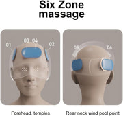 Electric Head Massager with 3 Air Compression Intensities, Rechargeable Electric Scalp and Eye Massager with 4 Massage Modes for Pressure Relief, Tension, Deep Sleep, Relaxation, One Size Fits Most