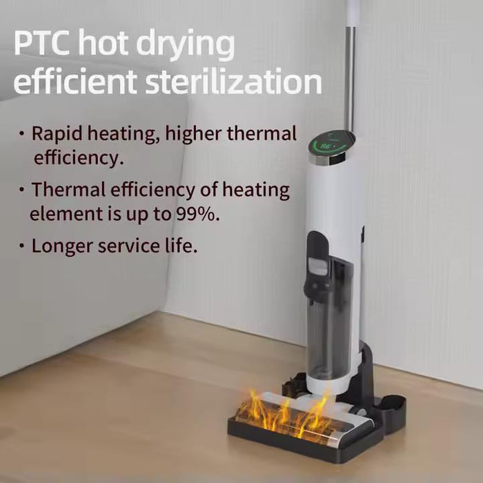 SmartClean™ Cordless Wet & Dry Vacuum Cleaner and Mop – Self-Cleaning, Streak-Free Drying, Lightweight & Portable, Powerful on Hard Floors, Corners, Sticky Messes & Pet Hair
