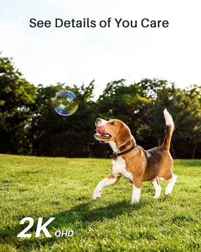 WUUK Add-on Home Security Camera Outdoor Wireless, 2K Wireless Camera Surveillance Exterieur WiFi, No Monthly Fee, Color Night Vision, IP67 Waterproof, Alexa & Google Compatible Base Station Required