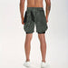 VITION Gym Shorts for Men, Men's Activewear Running Shorts,Drawstring Gym Shorts Men, 2 Layer Loose Athletic Shorts with 4 Pockets