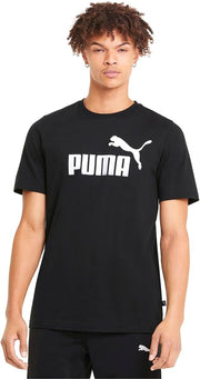 PUMA mens ESS Logo Tee T-Shirt (pack of 1) - Puma Black