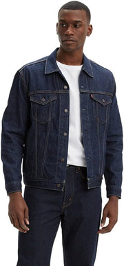 Mens The Trucker Jacket T-Shirt (pack of 1) - Dark Indigo - Flat Finish