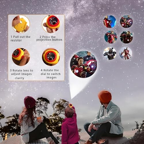 RASAON™ 24 Images Projector Watch Digital Wrist Watch for Boys and Girls Spiderman Ironman Super man Doraemon Captain america barbie and More