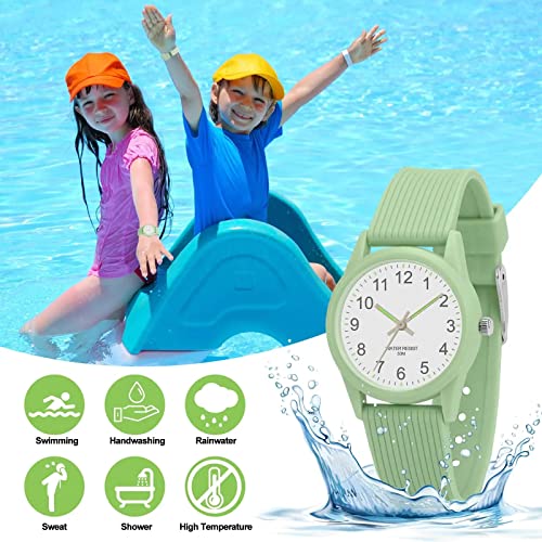 SYOSI Kids Analog Watches for Boys Girls 50M Waterproof Kids Watches Learning Time Children Watch Easy to Read Great Birthday Gifts for Ages 3-15 Kids