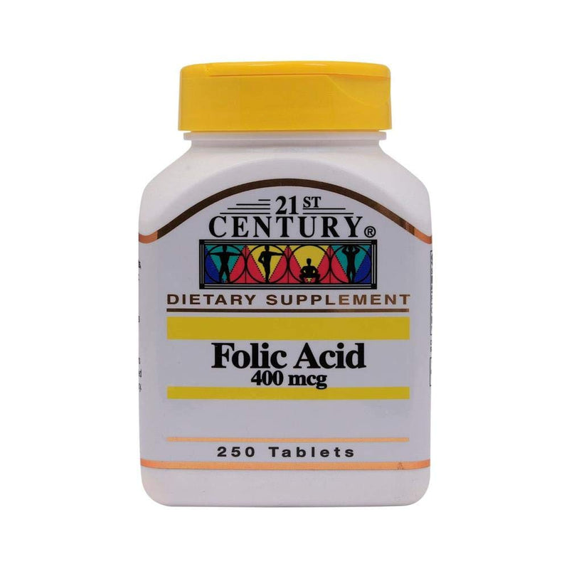21st Century Folic Acid 400 Mcg - 250 Tablets