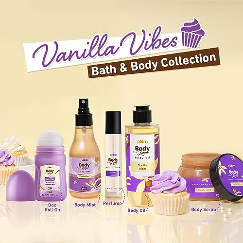 Plum BodyLovin' Vanilla Vibes Body Mist | 100% Vegan | Warm Vanilla Winter Fragrance Spray for Women | Instantly Refreshes