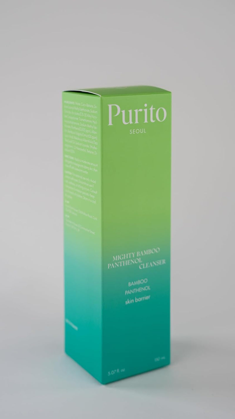 Mighty Bamboo Panthenol Cleanser, Gentle Face Wash for Moisturizing, for Sensitive Skin, Vegan & Cruelty-Free Face Cleanser150ml / 5.07 fl. Oz.