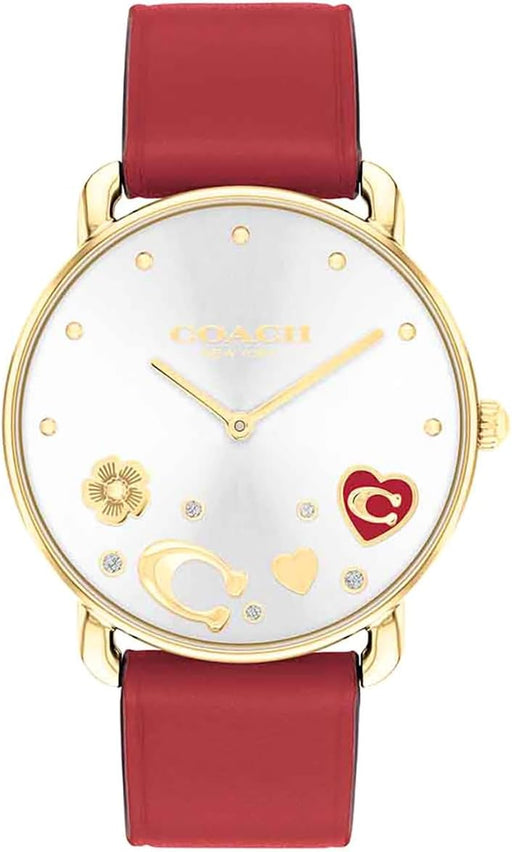 ELLIOT Women Watch, Analog - SILVER WHITE / RED