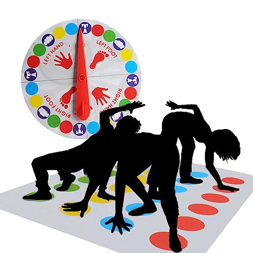 Goodern Twister Game,Twister Party Classic Board Game Team Twister Game for 2 or More Players,Twister Kids Game Floor Mat Game Funny Balance Games Pad with Spinner for Indoor Outdoor Game Party