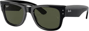 RB0840s Mega Wayfarer Square Sunglasses - Black/Green