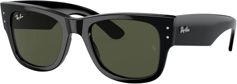 RB0840s Mega Wayfarer Square Sunglasses - Black/Green