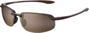 JULI Sports Sunglasses for Men Women Tr90 Rimless Frame for Running Fishing Baseball Driving MJ8001 - C7-Brown/Bronze rubber, Plactic