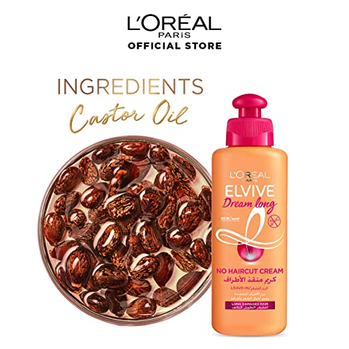 L’Oréal Paris L’Oréal Paris Elvive, Leave-in-cream, Strengthening & With Heat Protection, Dream Long No Haircut Cream, 200ml