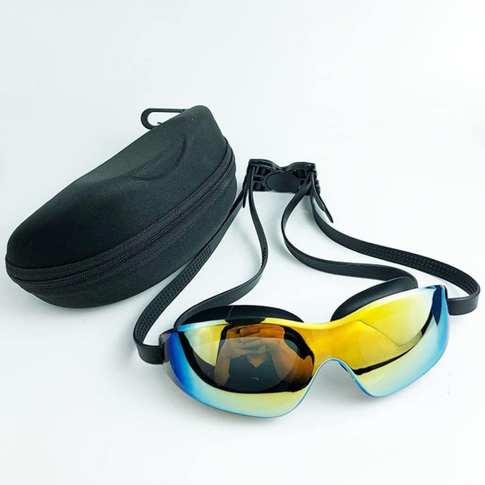 NALACAL Swimming Goggles Adult Men Women, Anti Fog Uv Protection, Polarized, Safe Drop Technology