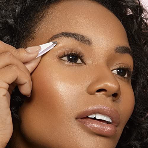 REAL TECHNIQUES Brow Shaping Set, Spoolie, Brow Brushes, Tweezers, Dual-Ended Eyebrow Tools, For Styling, & Shaping Eyebrows, Get Full, Fluffy Brows, 3 Piece Set