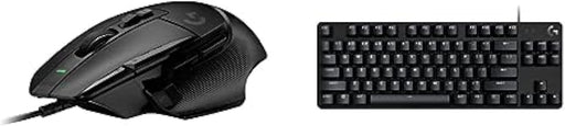 Logitech G502 X Wired Gaming Mouse, Black + G815 LIGHTSYNC RGB Mechanical Gaming Keyboard, with Low Profile GL Clicky Key Switches, LIGHTFORCE switches, HERO 25K sensor, PC/Windows/macOS